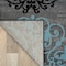 World Rug Gallery Contemporary Modern Floral Design Runner Rug 2' x 7'2'' Gray 303GRAY2X7 - alternate 2